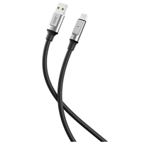 Cable de date XO NB251, USB Type-A/USB Type-C, 1m, Negru