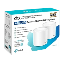 Sistem Wi-Fi Mesh TP-LINK Deco X50 (2-pack), Alb