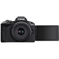Aparat Foto Mirrorless Canon n EOS R50 Black & RF-S 18-45mm f/4.5-6.3 IS STM & RF-S 55-210mm f/5-7.1 IS STM KIT