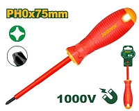 Șurubelniță izolată electric 1000V PH0x75mm Jadever