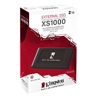 SSD portabil extern Kingston XS1000 BoC, 2 TB, Negru (SXS1000/2000GA)