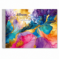 Album desen A4 40 file 100g, bloc desen artistic, sketchbook scoala, design modern abstract