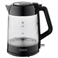 Fierbător electric OZON EKC-1705A-GS, Negru