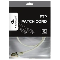Patch cord Cablexpert PP6-0.5M, Cat6 FTP , 0,5m, Gri