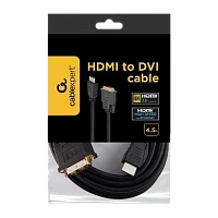 Cablu Video Cablexpert CC-HDMI-DVI-15, HDMI (M) - DVI-I (M), 4,5m, Negru