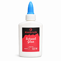 Lipici PVA 40 g Radius School Glue, adeziv lichid pentru hartie carton si proiecte craft, lipici scoala pentru copii, birou si hobby