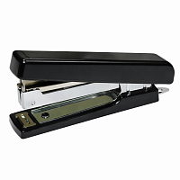 Capsator N10 4OFFICE, 16 file, negru, metalic, pentru birou, compatibil capse No.10, sistem anti-blocare
