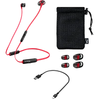 Căști gaming HyperX Cloud Buds, Fără fir, Negru/Rosu