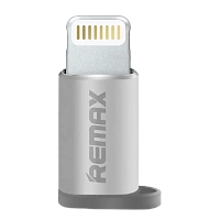 Adaptor USB Remax RA-USB2, Micro-USB/Lightning, Argintiu
