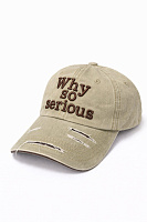 Șapcă khaki tip vintage „Why So Serious”