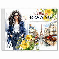 Album desen A4 40 file, Bourgeois, 100g, alb, format A4