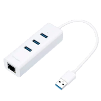 Adaptor USB 3.0 UE330 2 în 1- Adaptor Gigabit Ethernet & 3-Port Hub UE330 TP-LINK