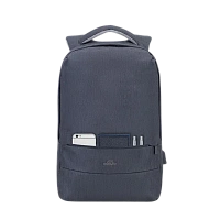 Rucsac pentru Laptop RivaCase Prater, 15.6", Poliester, Gri închis
