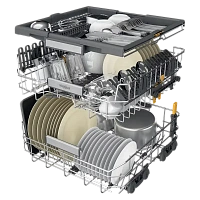 Mașină de spălat vase Whirlpool W7F HS51 X, Oțel inoxidabil