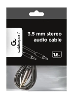 Cablu audio Cablexpert CCAP-444-6, 3.5mm 3-pin (M) - 3.5mm 3-pin (M), 1,8m, Negru