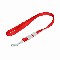 Set 100 Snururi pentru Ecuson Rosu 10 mm cu Clip Metalic