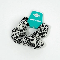 Elastic pentru păr material Leopard alb