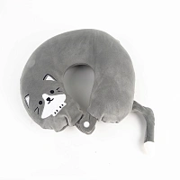 Pernă pentru gât Memory Neck Pillow Pisică gri cu coadă