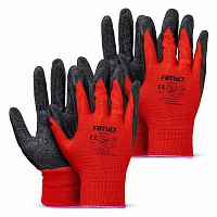 04638 Manusi de protectie acoperite cu latex PE,marimea 11 (4 buc)