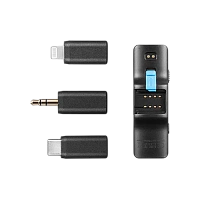 Microfon portabil pentru înregistrare vocală Boya Boyalink, Fără fir, Negru