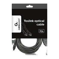 Cablu audio Cablexpert CC-OPT-7.5M, Toslink - Toslink, 7,5m, Negru