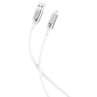 Cable de date XO NB251, USB Type-A/micro-USB, 1m, Alb