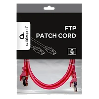 Patch cord Cablexpert PP6-1M/RO, Cat6 FTP , 1m, Roz