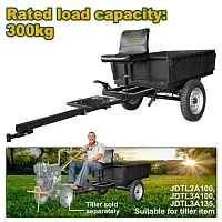 Remorcă pentru motocultor 300kg Jadever JDTDR7A30