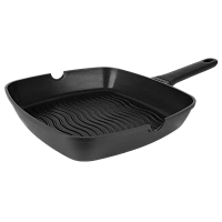 Tigaie-grill Rondell RDA-1204, 28cm, Negru