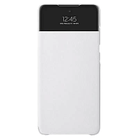 Husă tip carte Samsung S View Wallet Cover pentru Galaxy A72, Alb