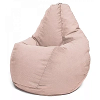 Fotoliu BeanBag din velur Maserrati, marimea "L" culoare crem