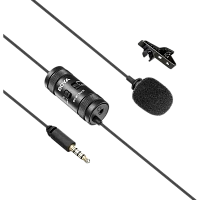 Microfon portabil pentru înregistrare vocală Boya BY-M1 Pro II, Cu fir, Negru