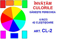 CL-2 Joc cu cleşte Învăţăm culorile