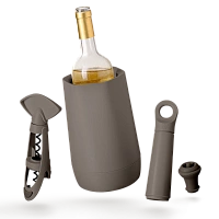 Vacu Vin Wine Set Host Graphite