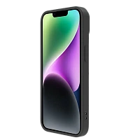 Husă Nillkin iPhone 15 Plus, CamShield Silky Silicone, Elegant Black
