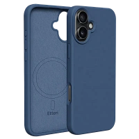 Husă Etteri Silicone Mag case pentru iPhone 16, Albastru-închis