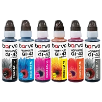 Recipient de cerneală Barva CGI43-1K-MP, 100ml, Pachet multiplu cu 6 culori