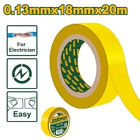 Bandă izolatoare din PVC 0.13mmx18mmx20m Galben Jadever JDPN1011