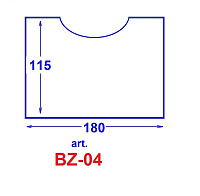 BZ-04 Buzunar transparent 115*180 mm