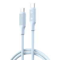 Cablu încărcare și sincronizare XO NB-Q265B, USB Type-C/USB Type-C, 1m, Albastru