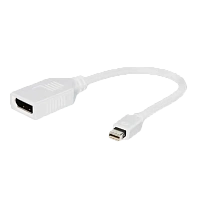 Adaptor Video Cablexpert A-mDPM-DPF-001-W, MiniDP (M) - DisplayPort (F), 0,15m, Alb