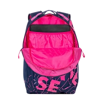 Rucsac zilnic RivaCase Heide, 15.6", Poliester, Albastru închis/Roz