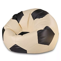 BeanBag Minge marimea"XXL",culoarea bej cu negru din ecopiele