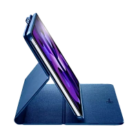 Husă pentru tabletă Cellularline iPad Air 10.9"/Pro 11", 10,9", Piele artificială, Albastru