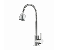 Baterie de bucătărie SLAT MLT-40203VR - pipă flexibilă Ø35 (inox)