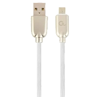 Cablu încărcare și sincronizare Cablexpert CC-USB2R-AMmBM-1M-W, USB Type-A/micro-USB, 1m, Alb