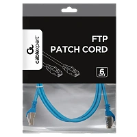 Patch cord Cablexpert PP6-1M/B, Cat6 FTP , 1m, Albastru