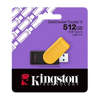 Memorie USB Kingston DataTraveler Exodia S, 512GB, Negru | Galben