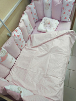 Borduri de protecție pentru pătuc Pink Rabbit
