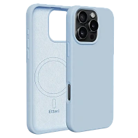 Husă Etteri Silicone Mag case pentru iPhone 16 Pro, Albastru deschis